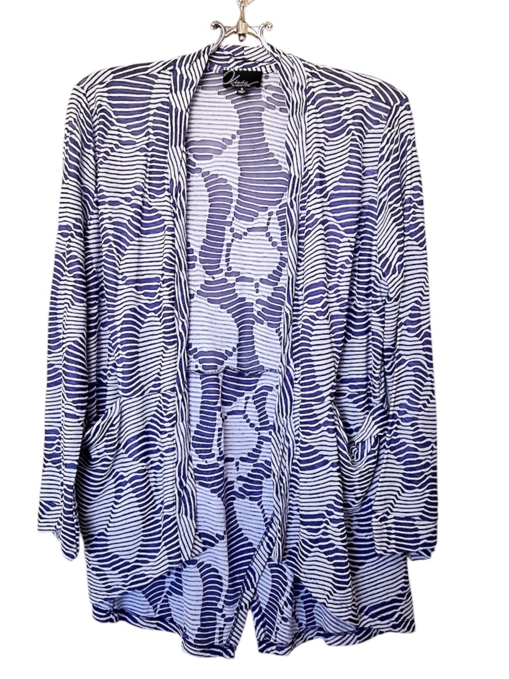 Olivia by Habitat Clothes pen Purple and White Cardigan Size S